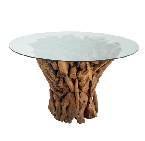 DATA 52 - TABLE RONDE avec verre