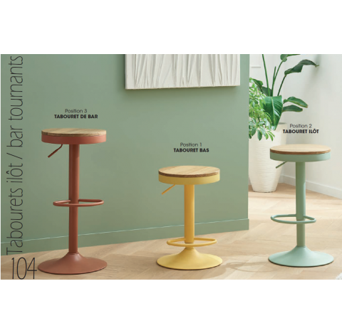 JUO - TABOURET BAR REGLABLE