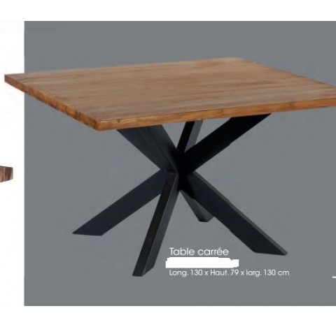 TULUA  - TABLE CARREE 130 cm