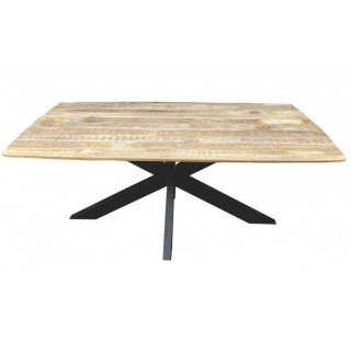 DEHLI-Table 180 cm ou 200cm 100% Manguier Massif