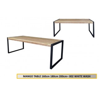 MANGO-Table 160 cm  Plateau Manguier Massif